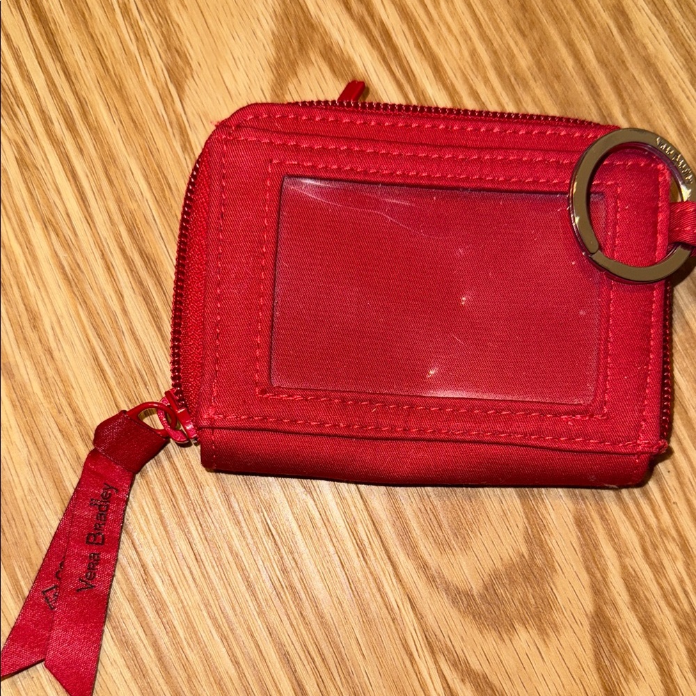 Vera Bradley Red Phone Wallet with Key Ring
